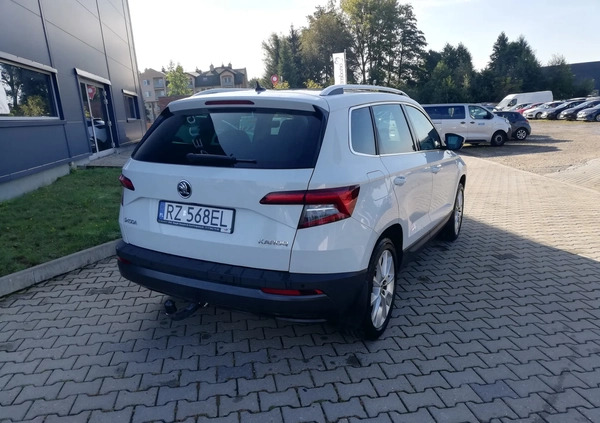 Skoda Karoq cena 92500 przebieg: 69840, rok produkcji 2019 z Nidzica małe 497